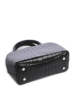 Liverpool Street Icon Umhängetasche geprägtes Rindsleder schwarz