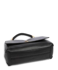 Liya Handtasche genarbtes Leder schwarz