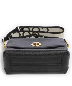 Liya Signature Umhängetasche genarbtes Rindsleder schwarz