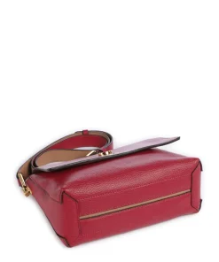 Liya Umhängetasche genarbtes Leder rot