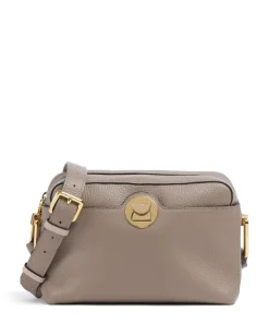 Liya Umhängetasche genarbtes Leder taupe