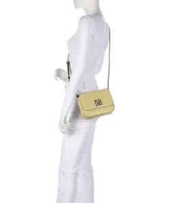 Liz M Umhängetasche Lederimitat gelbgrün