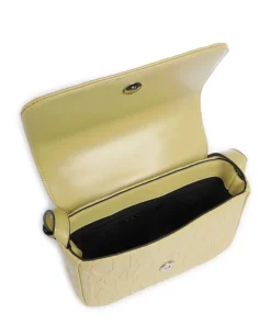 Liz M Umhängetasche Lederimitat gelbgrün