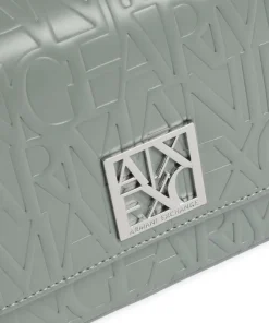 Liz M Umhängetasche Lederimitat graugrün