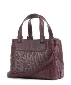 Liz Monogram S Handtasche Lederimitat wein