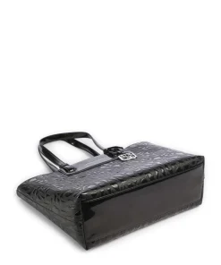 Liz Patent M Shopper Lederimitat schwarz