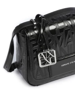 Liz Patent Umhängetasche Lederimitat schwarz