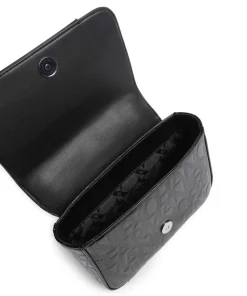 Liz Patent Umhängetasche Lederimitat schwarz