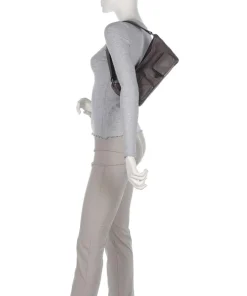 LK 204 3D Leather S Schultertasche fein genarbtes Rindsleder taupe