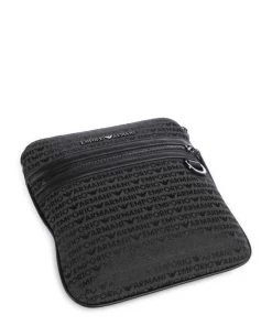 Logo Jacquard Umhängetasche Canvas schwarz