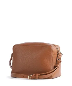 Logo Umhängetasche Lederimitat tan