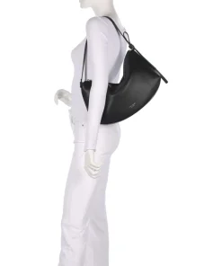 Loop Large Beuteltasche genarbtes Rindsleder schwarz