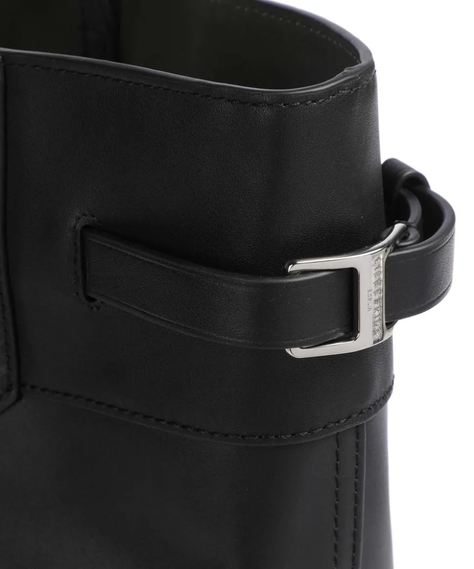 Lora Calf Optic L Shopper fein genarbtes Kalbsleder schwarz