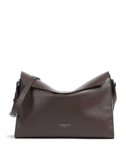 Lora Calf Optic M Umhängetasche fein genarbtes Kalbsleder dunkelbraun