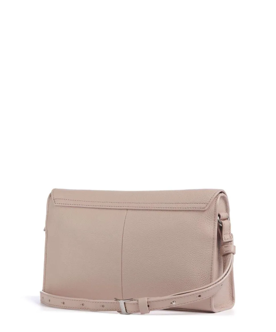 Lora Small Pebble S Umhängetasche fein genarbtes Rindsleder rosa