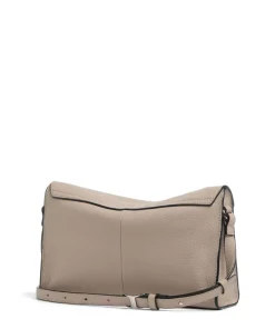 Lora Small Pebble S Umhängetasche genarbtes Rindsleder beige