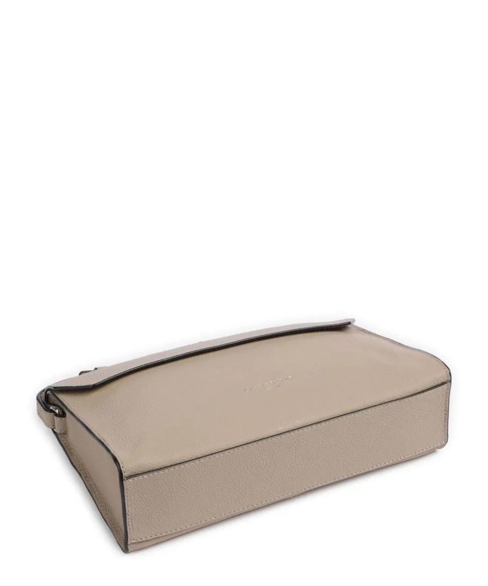 Lora Small Pebble S Umhängetasche genarbtes Rindsleder beige