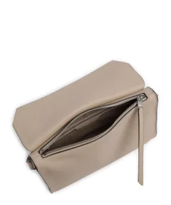 Lora Small Pebble S Umhängetasche genarbtes Rindsleder beige