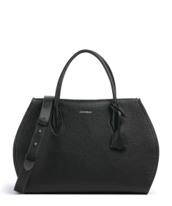 Lord Handtasche genarbtes Leder schwarz