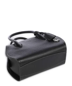 Lord Handtasche genarbtes Leder schwarz