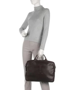 Loreto Pandion Aktentasche 14″ Pull-Up Rindsleder dunkelbraun