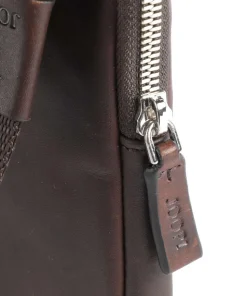 Loreto Rafael Umhängetasche Leder dunkelbraun