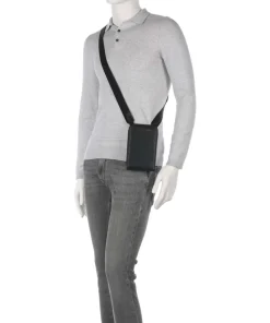 Lost in Sounds Umhängetasche Lederimitat schwarz