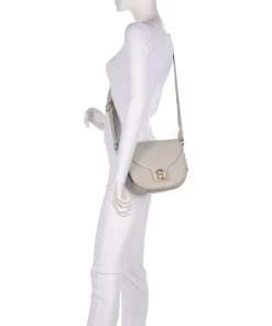 Lotus S Umhängetasche genarbtes Leder beige