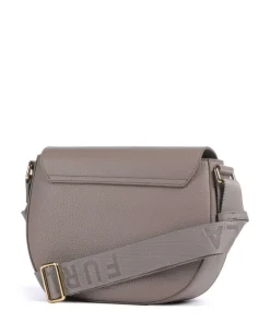 Lotus S Umhängetasche genarbtes Leder taupe