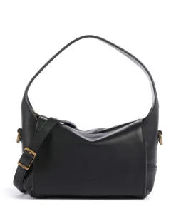 Lou 2 Calf Optic XS Umhängetasche fein genarbtes Leder schwarz