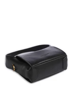 Lou 2 Calf Optic XS Umhängetasche fein genarbtes Leder schwarz