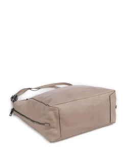 Lou 2 3D Leather L Shopper genarbtes Rindsleder beige