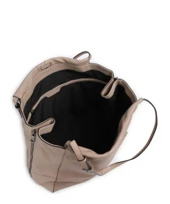 Lou 2 3D Leather L Shopper genarbtes Rindsleder beige