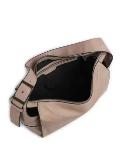 Lou 2 3D Leather M Beuteltasche genarbtes Rindsleder beige