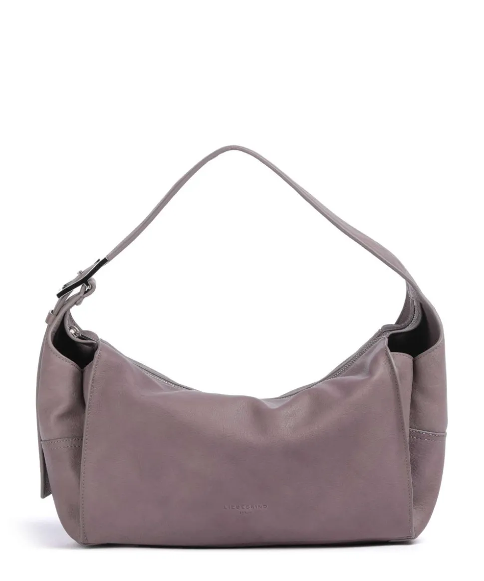 Lou 2 3D Leather M Beuteltasche genarbtes Rindsleder violett
