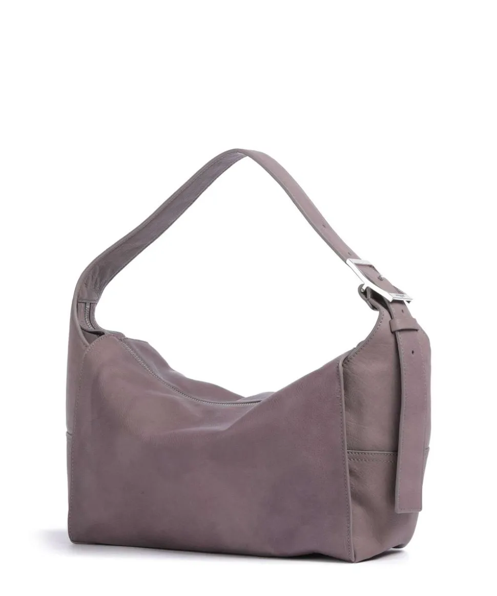 Lou 2 3D Leather M Beuteltasche genarbtes Rindsleder violett