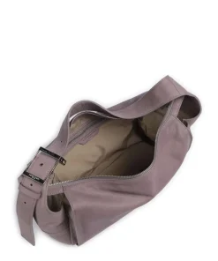 Lou 2 3D Leather M Beuteltasche genarbtes Rindsleder violett