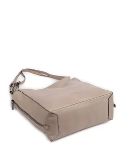 Lou 2 3D Leather M Shopper genarbtes Leder beige