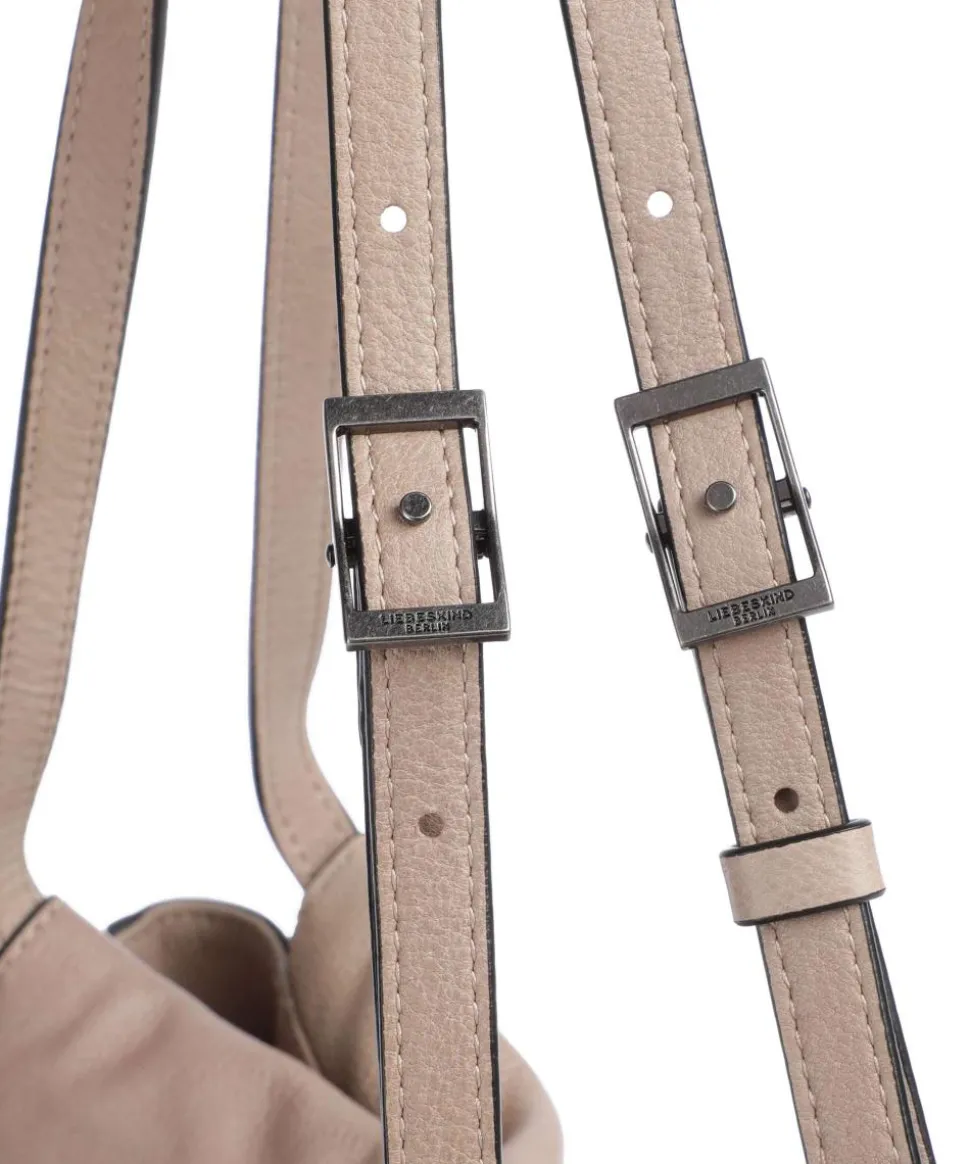 Lou 2 3D Leather M Shopper genarbtes Leder beige