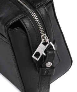 Lou 2 3D Leather S Umhängetasche genarbtes Rindsleder schwarz