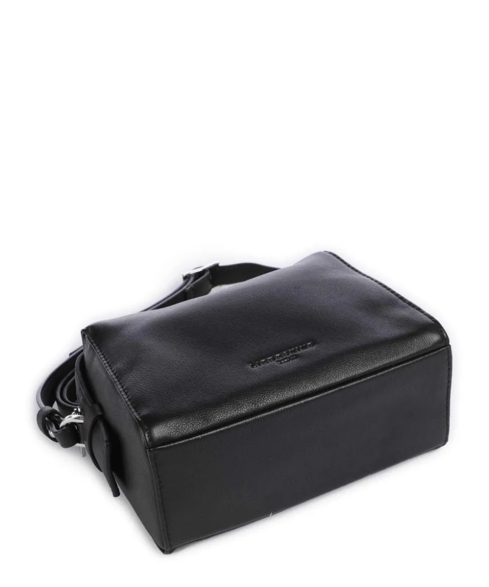 Lou 2 3D Leather S Umhängetasche genarbtes Rindsleder schwarz