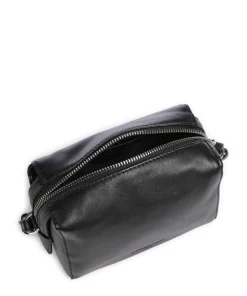 Lou 2 3D Leather S Umhängetasche genarbtes Rindsleder schwarz