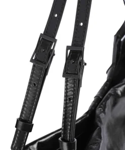 Lou 2 Paper Touch L Shopper Leder schwarz