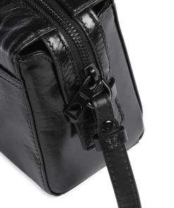 Lou 2 Paper Touch S Umhängetasche Rindsleder schwarz