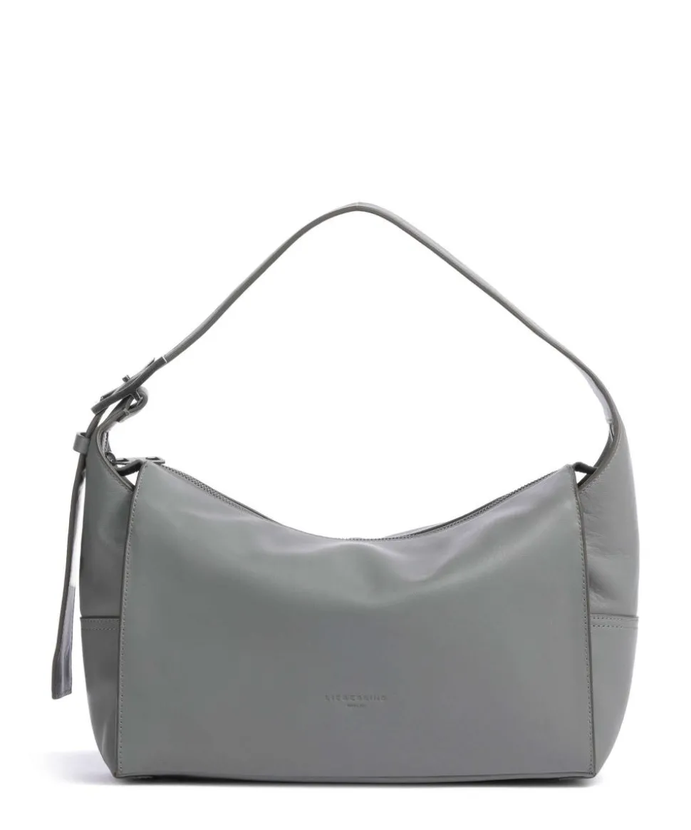 Lou Calf Optic M Beuteltasche fein genarbtes Kalbsleder grau