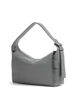 Lou Calf Optic M Beuteltasche fein genarbtes Kalbsleder grau