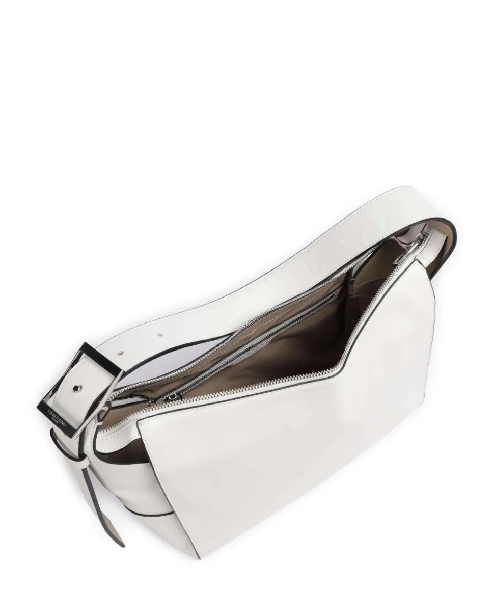 Lou Calf Optic M Beuteltasche fein genarbtes Kalbsleder weiß