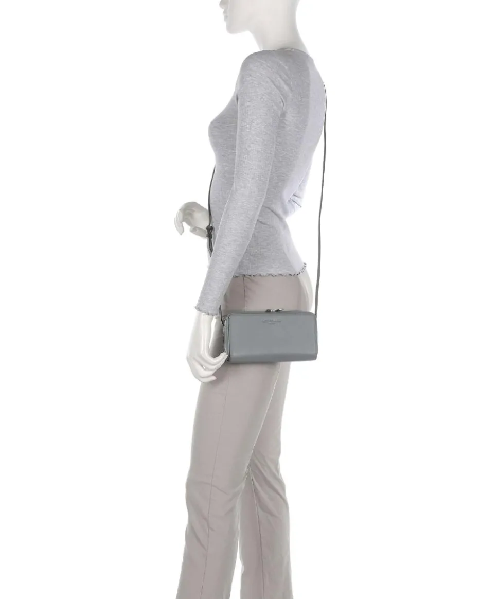 Lou Calf Optic XS Geldbörse Nappaleder grau