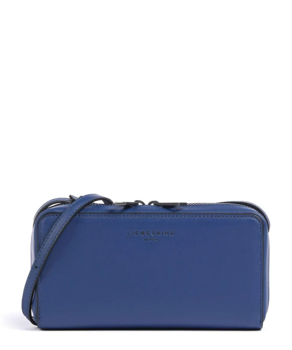 Lou Calf Optic XS Geldbörse Nappaleder blau