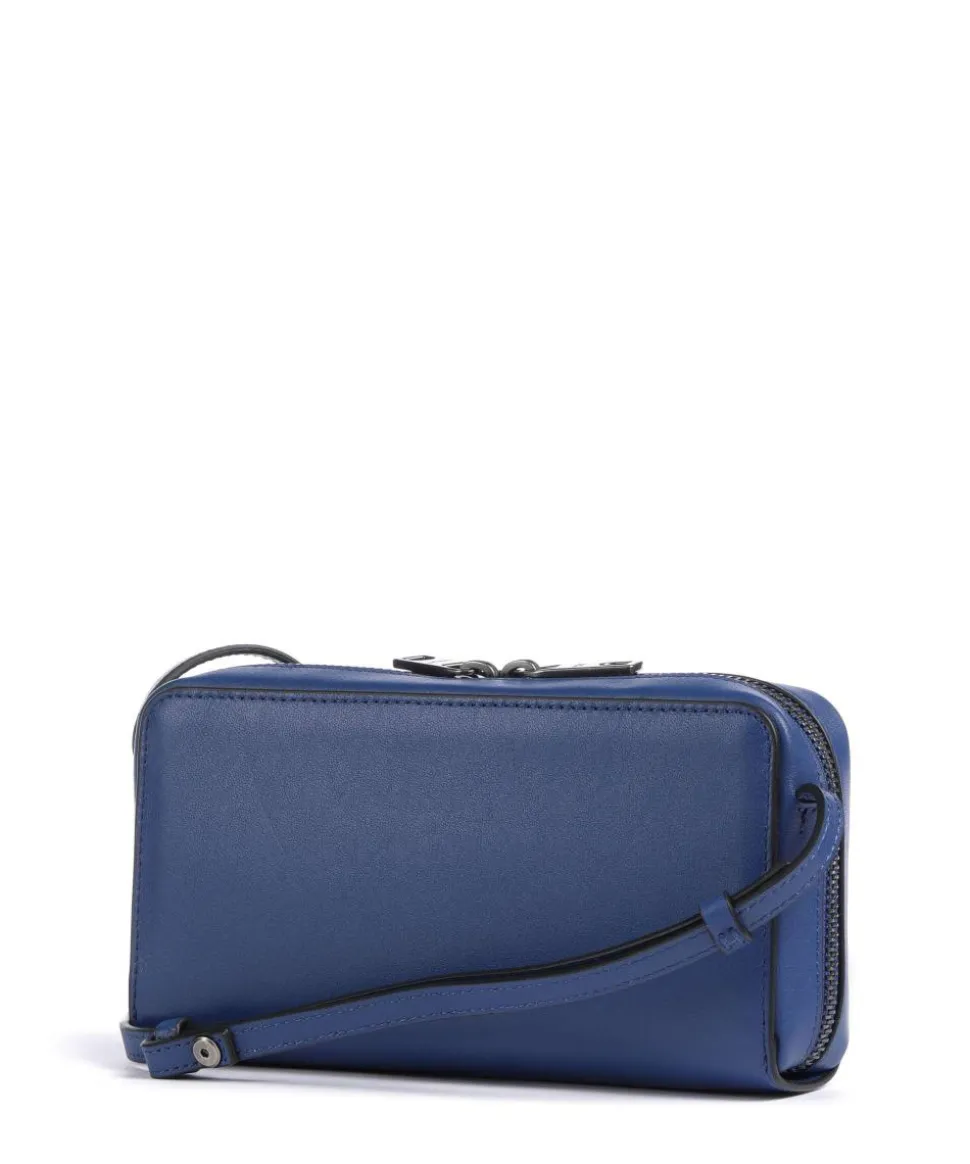 Lou Calf Optic XS Geldbörse Nappaleder blau